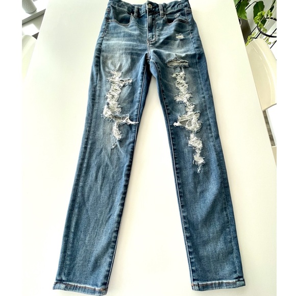 Size 6 | NWOT AE Curvy super high rise jeans - Picture 3 of 8